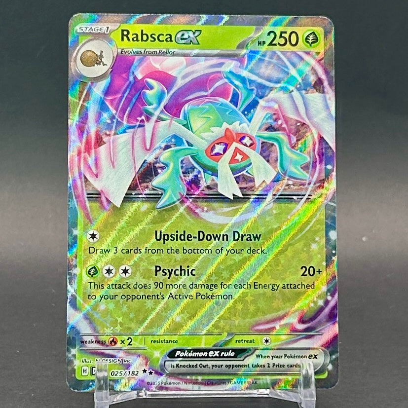 NM - Pokémon TCG - Rabsca EX 025/182 Double Rare Holo - Destined Rivals