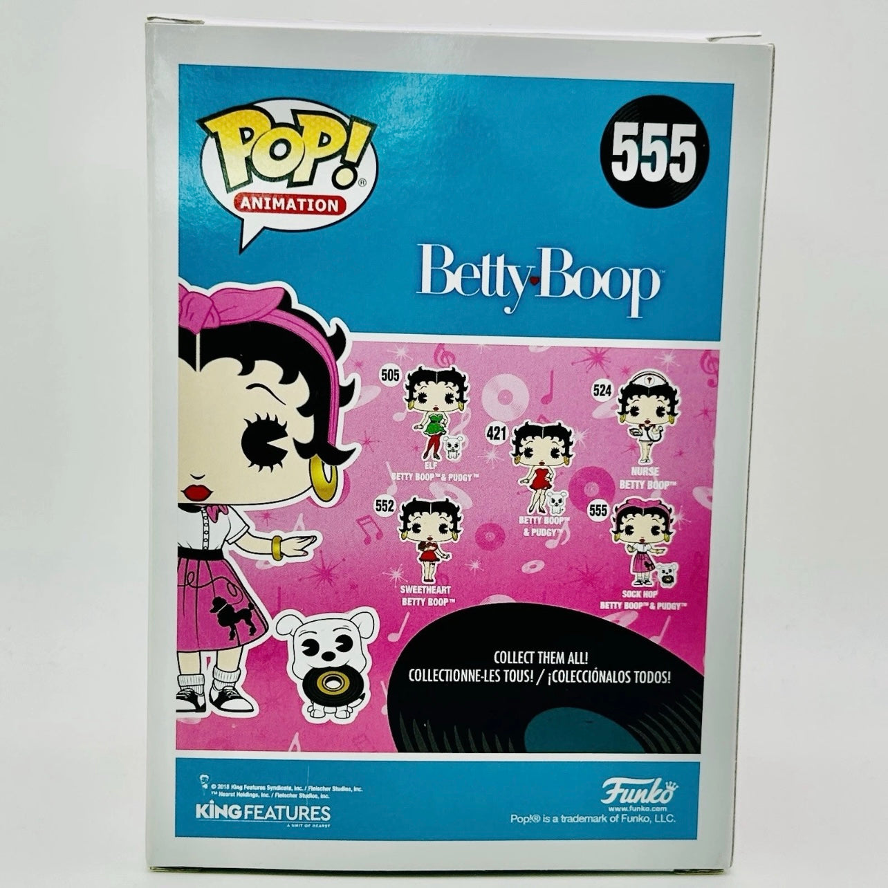Funko Pop! Animation: Betty Boop - Sock Hop Betty Boop & Pudgy #555