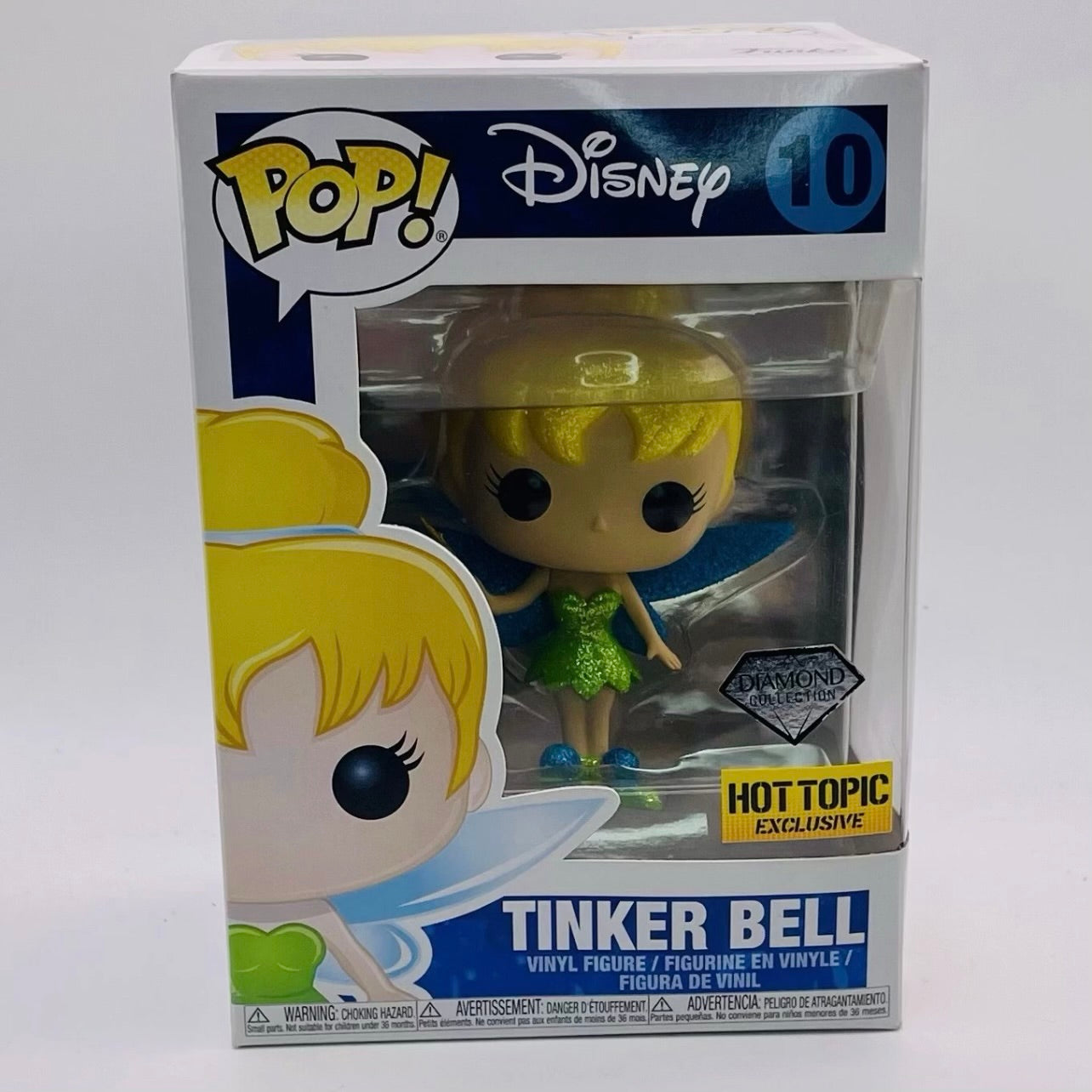Funko Pop! Disney: Tinker Bell #10 Diamond Glitter - Hot Topic Exclusive