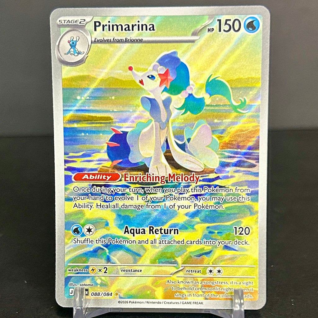 NM - Pokémon TCG - Primarina 088/084 Illustration Rare - Pitch Black