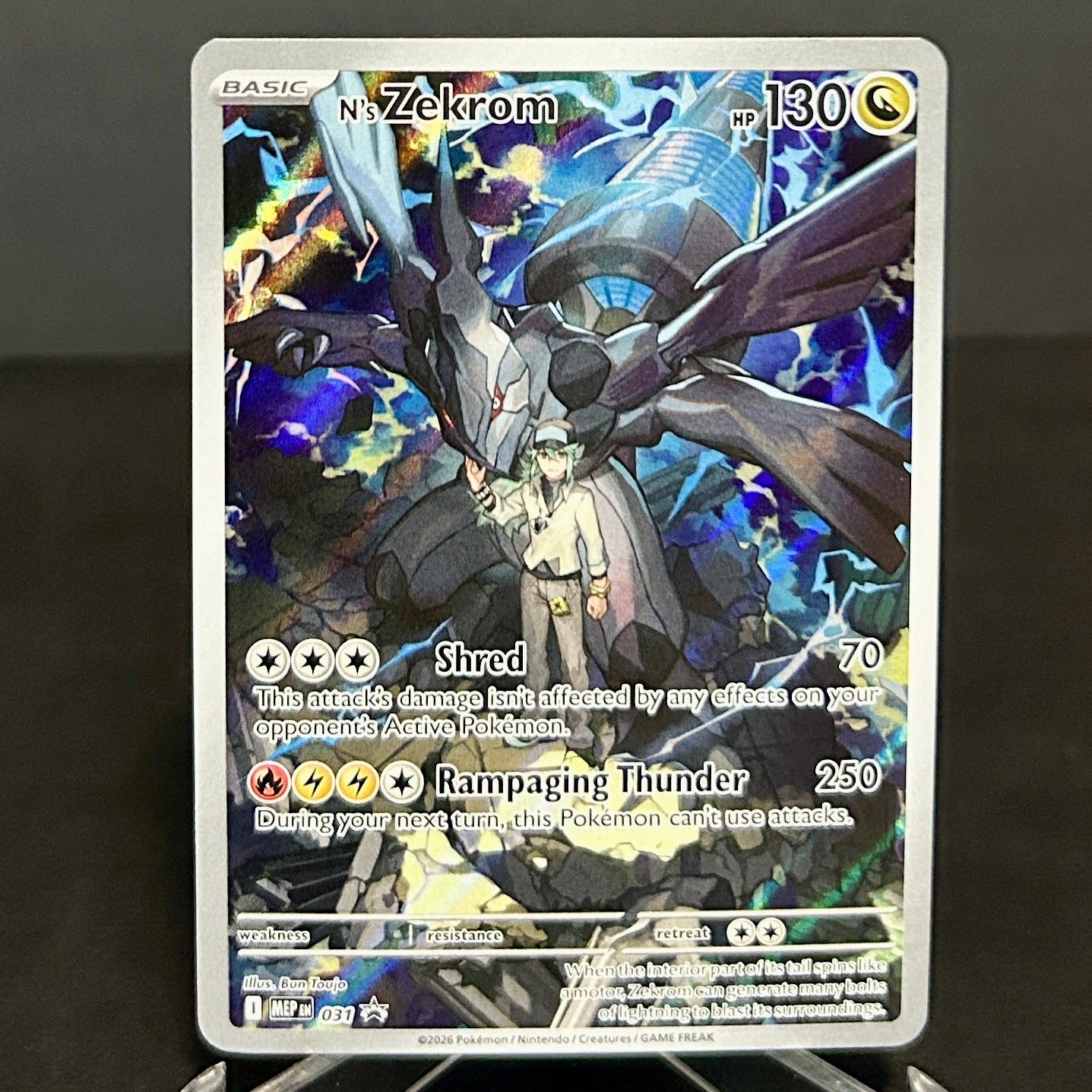 NM - Pokémon TCG - N’s Zekrom 031 Black Star Promo - Ascended Heroes ETB Promo