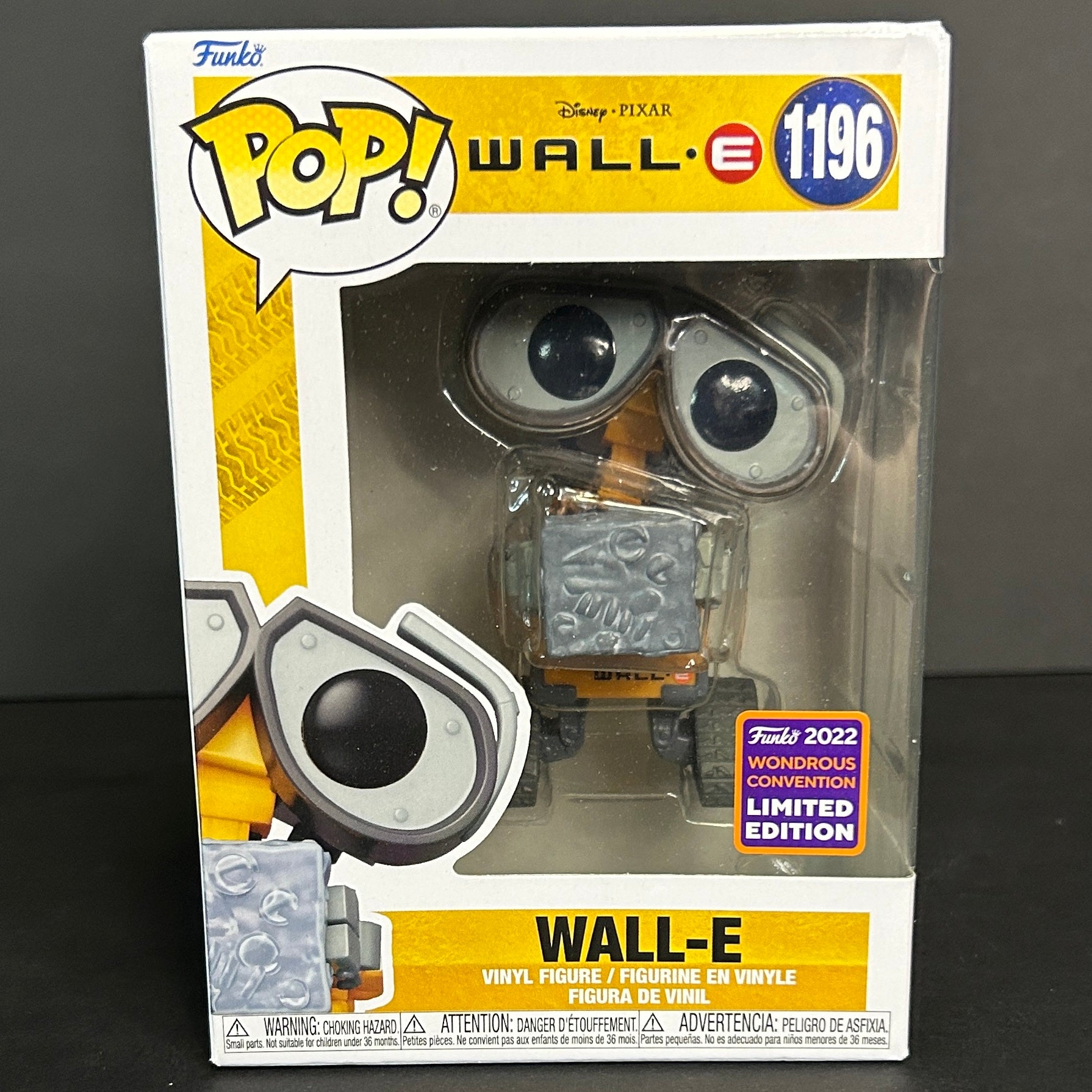 Funko Pop! Disney: Wall-E #1196 - 2022 Wondrous Convention Exclusive (Box Ding - See Photos)