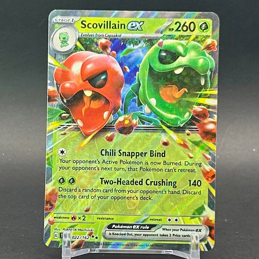 NM - Pokémon TCG - Scovillain EX 022/162 Double Rare Holo - Temporal Forces