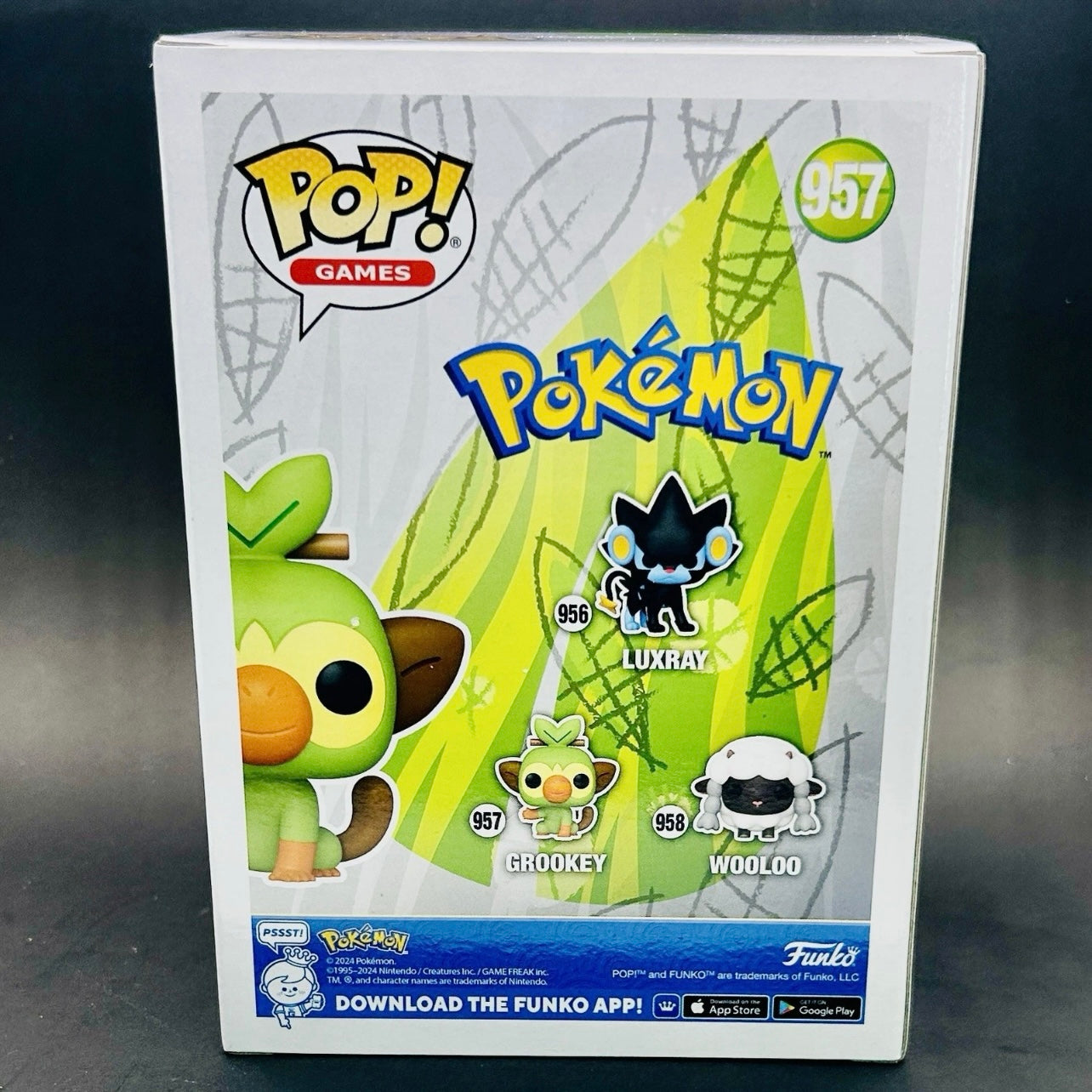 Funko Pop! Games: Pokémon - Grookey #957 Flocked - Amazon Exclusive