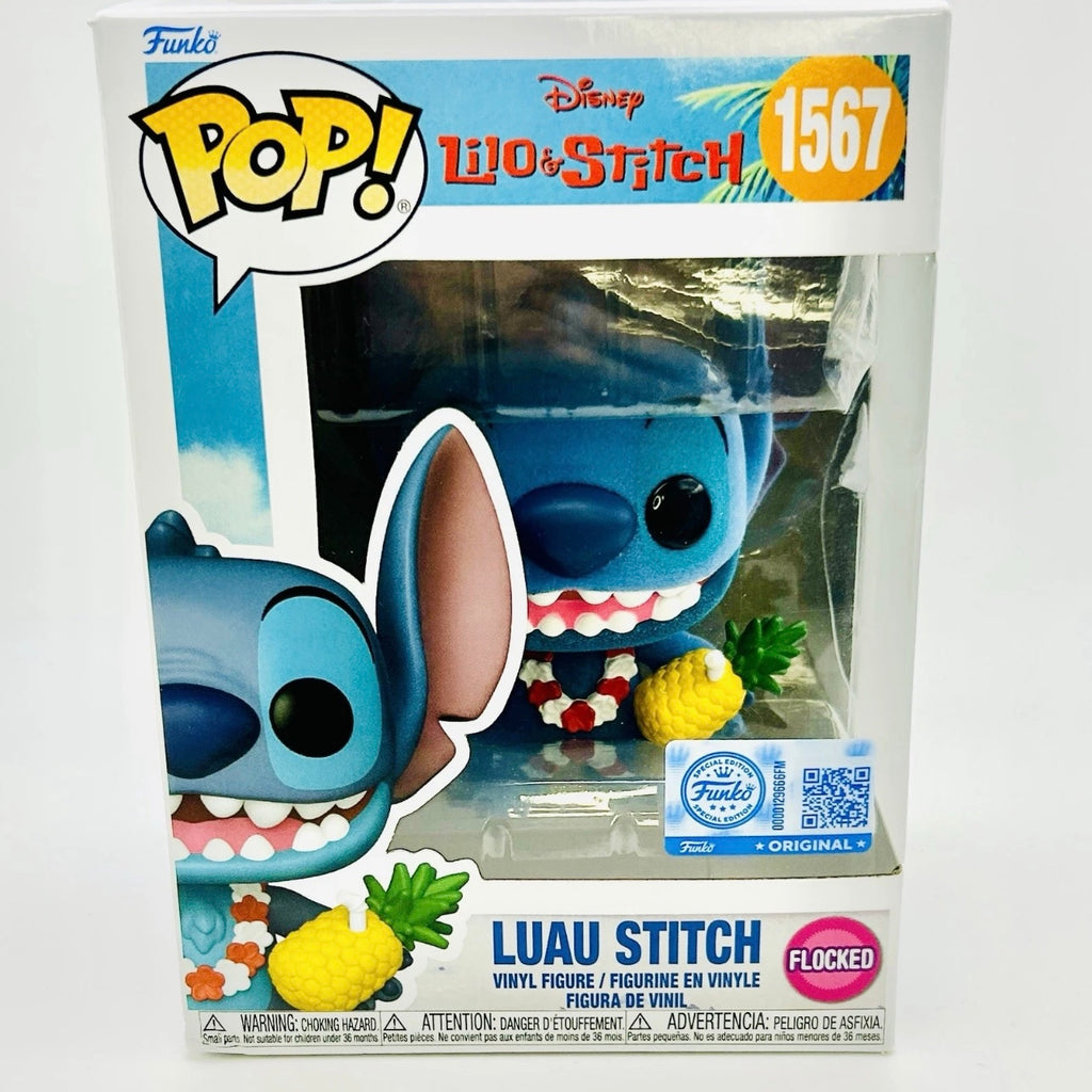 Funko Pop! Lilo & Stitch: Luau Stitch #1567 Flocked - Target Exclusive