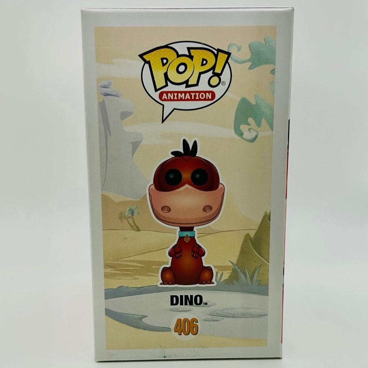 Funko Pop! Animation: The Flintstones - Dino #406 (Red Variant) Hanna Barbera LE 2500pcs Funko Shop Exclusive