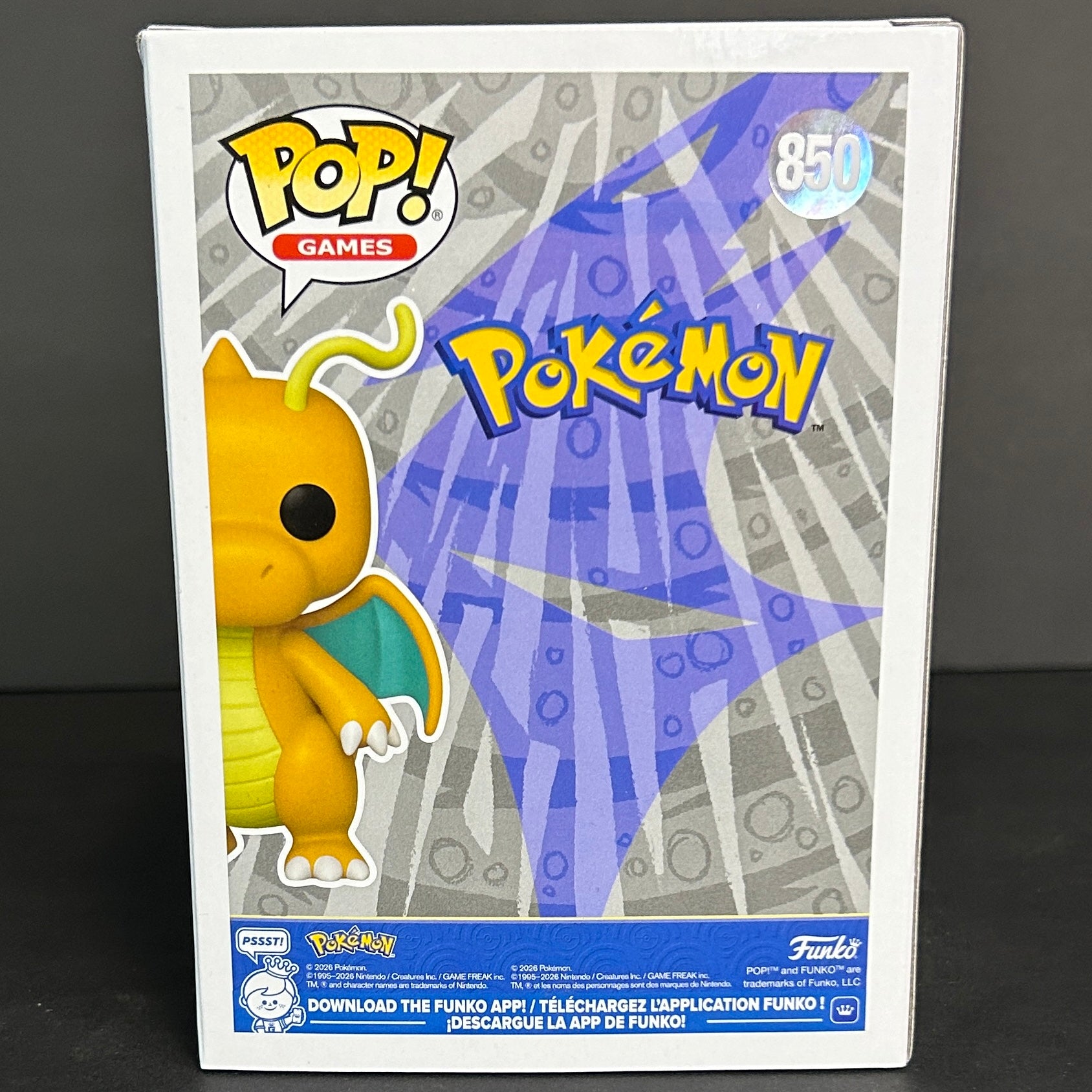 Funko Pop! Games: Pokémon - Dragonite #850 Pearlescent - Pokémon Center Exclusive
