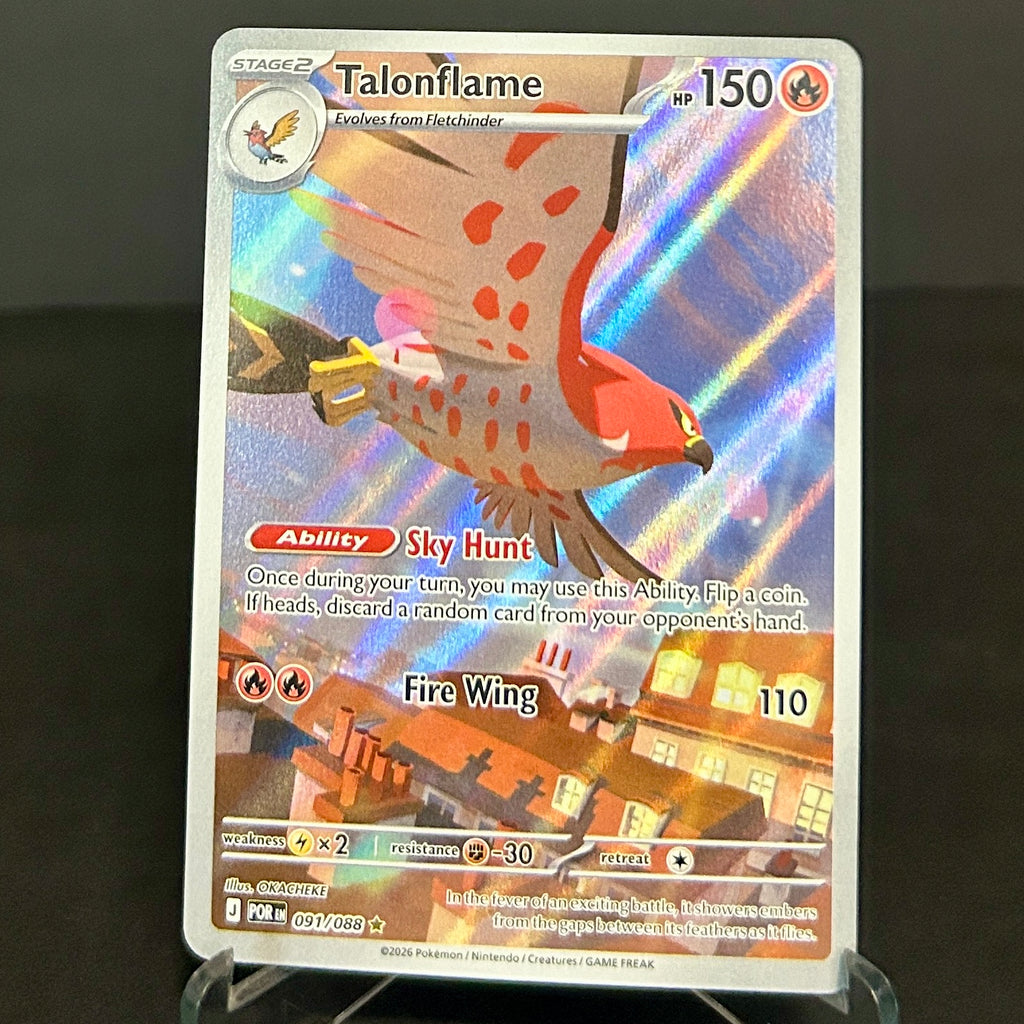 NM - Pokémon TCG - Talonflame 091/088 Illustration Rare - Perfect Order