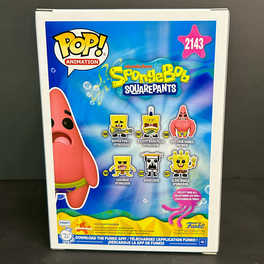 Funko Pop! SpongeBob SquarePants: Patrick with Wedgie #2143 - Hot Topic Exclusive