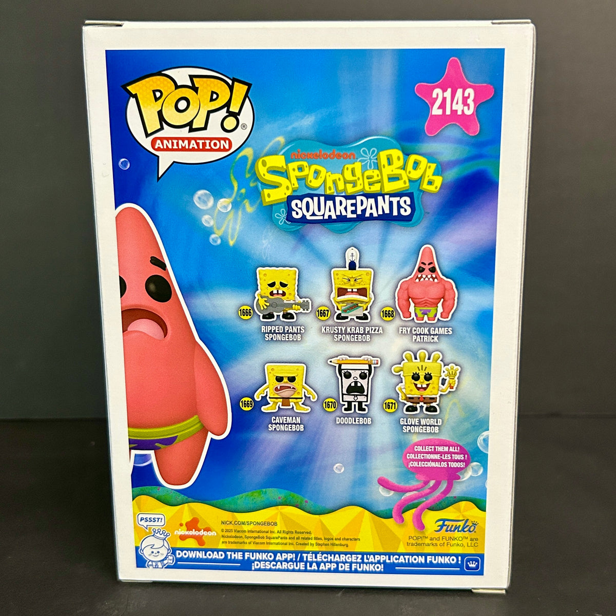 Funko Pop! SpongeBob SquarePants: Patrick with Wedgie #2143 - Hot Topic Exclusive