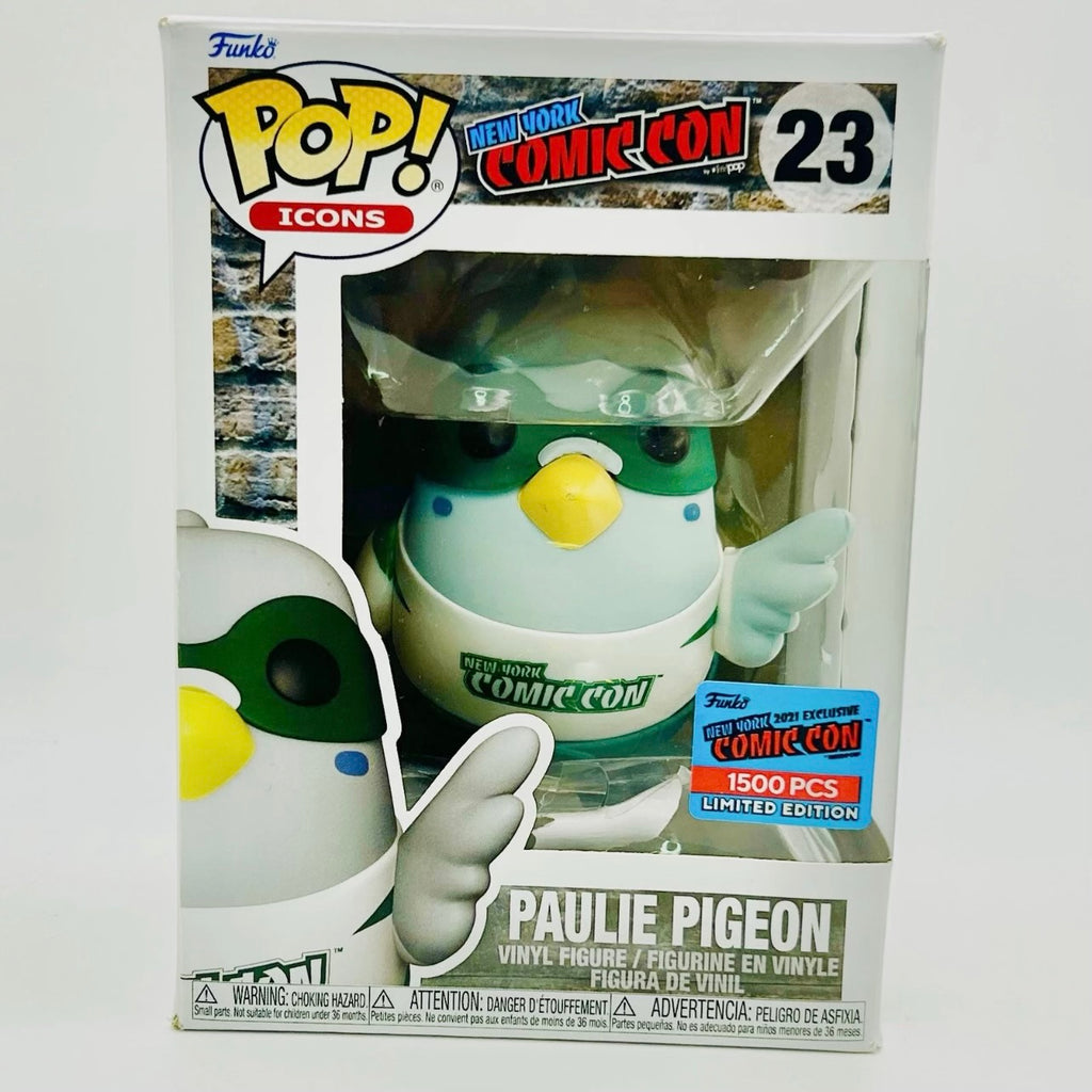 Funko Pop! Icons: Paulie Pigeon #23 NYCC LE1500 2021 New York Comic Con Exclusive (Green/White)