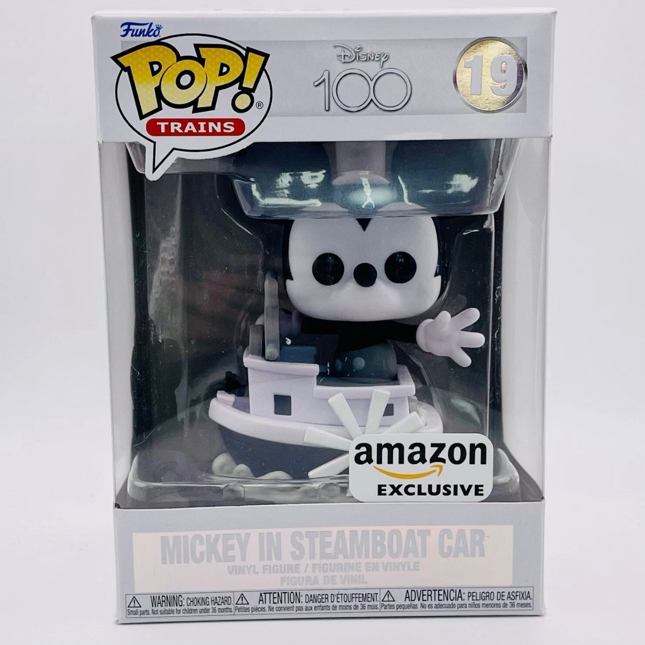 Funko Pop! Trains: Mickey in Steamboat Car #19 (Amazon Exclusive)