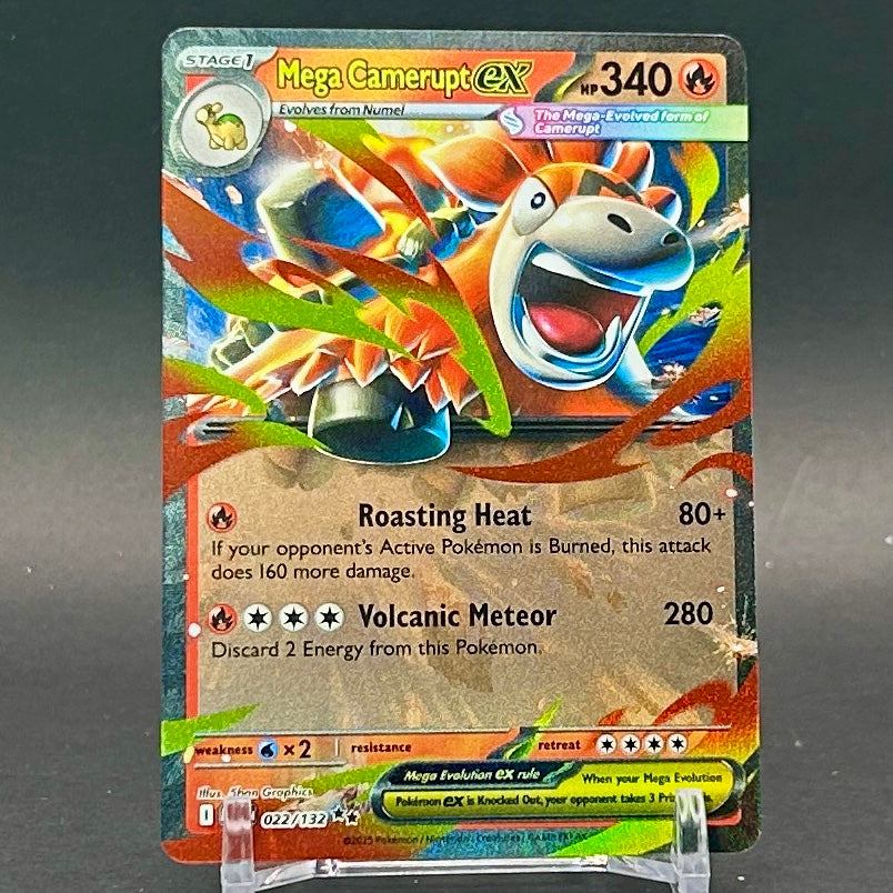 NM - Pokémon TCG - Mega Camerupt EX 022/132 Double Rare - Mega Evolution