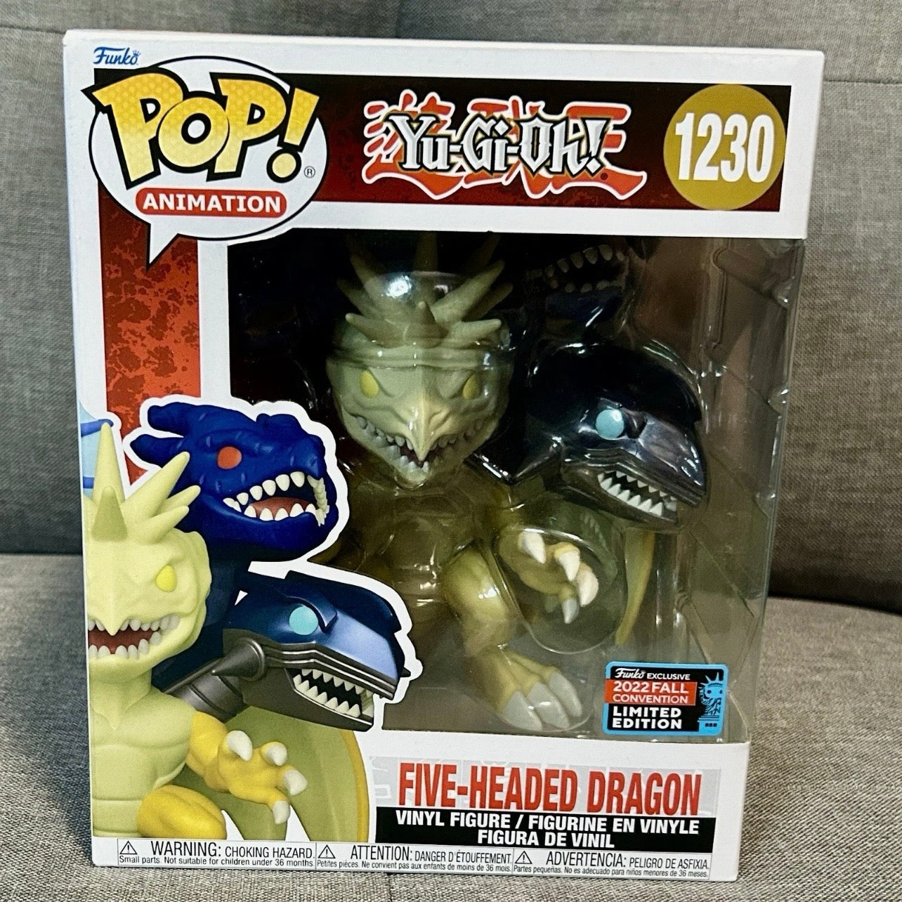 Funko Pop! Animation: Yu-Gi-Oh! - Five-Headed Dragon #1230 - 2022 NYCC Fall Convention Exclusive