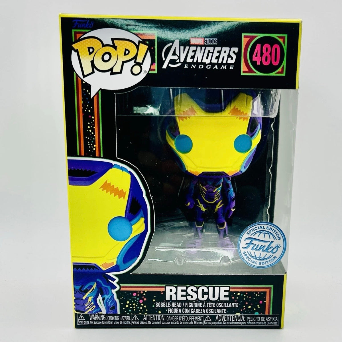 Funko Pop! Marvel: Avengers Endgame - Rescue #480 Blacklight - Funko Shared Exclusive (Target)
