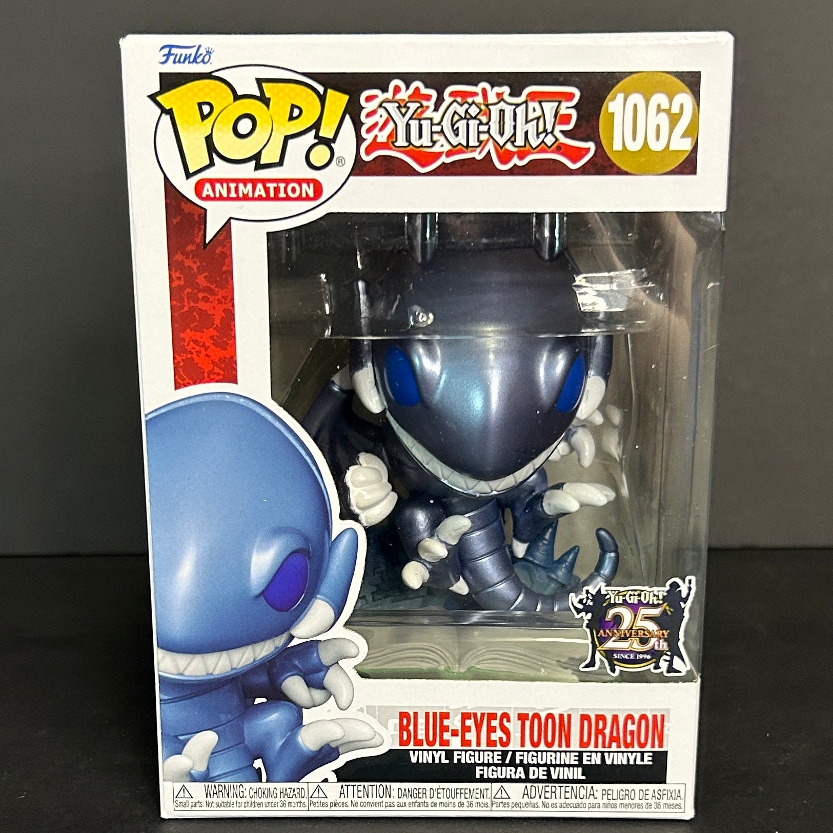 Funko Pop! Animation: Yu-Gi-Oh! Blue-Eyes Toon Dragon #1062 - 25th Anniversary