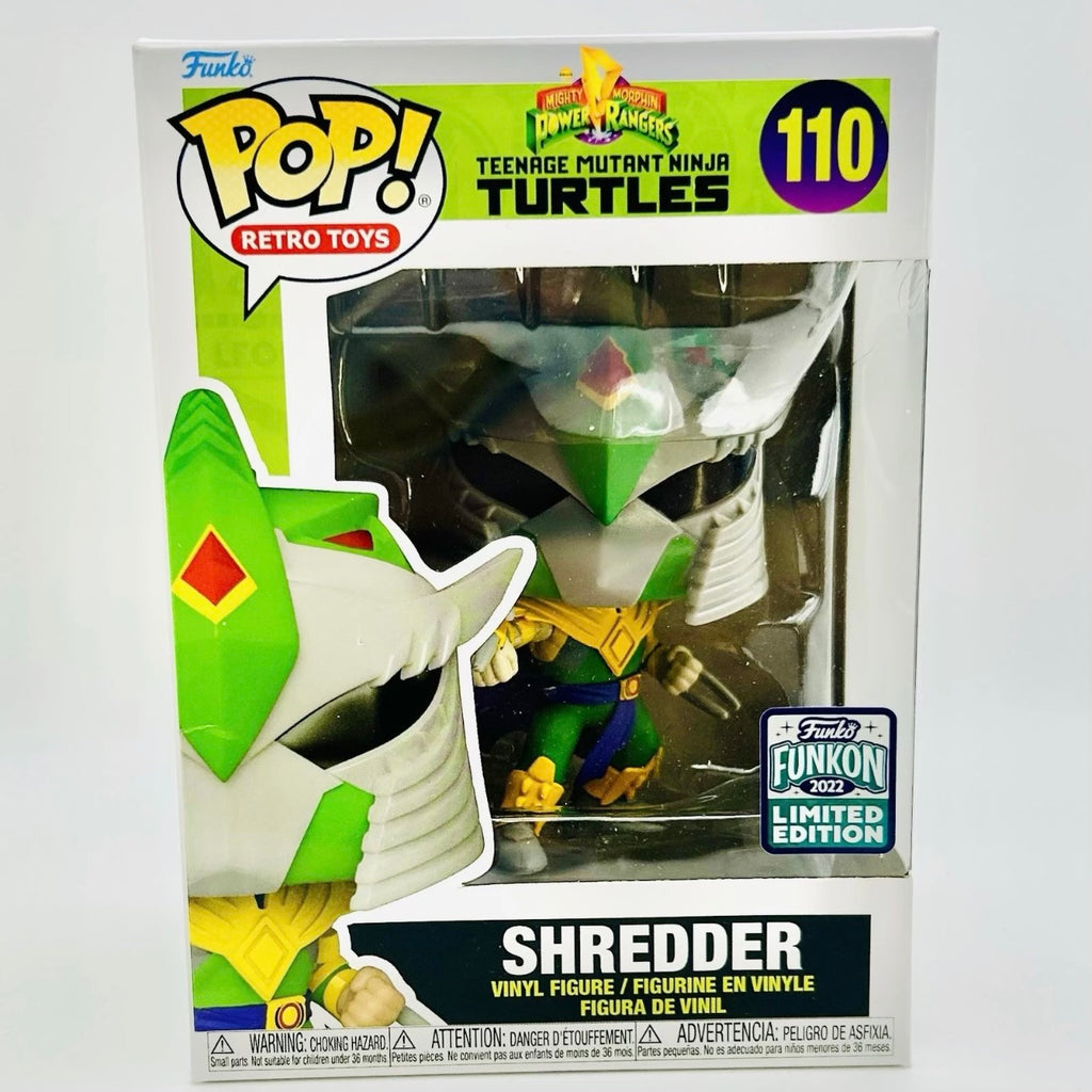 Funko Pop! Retro Toys: Teenage Mutant Ninja Turtles / Power Rangers: Shredder #110 - 2022 Funkon Limited Edition (Slight Box Damage)