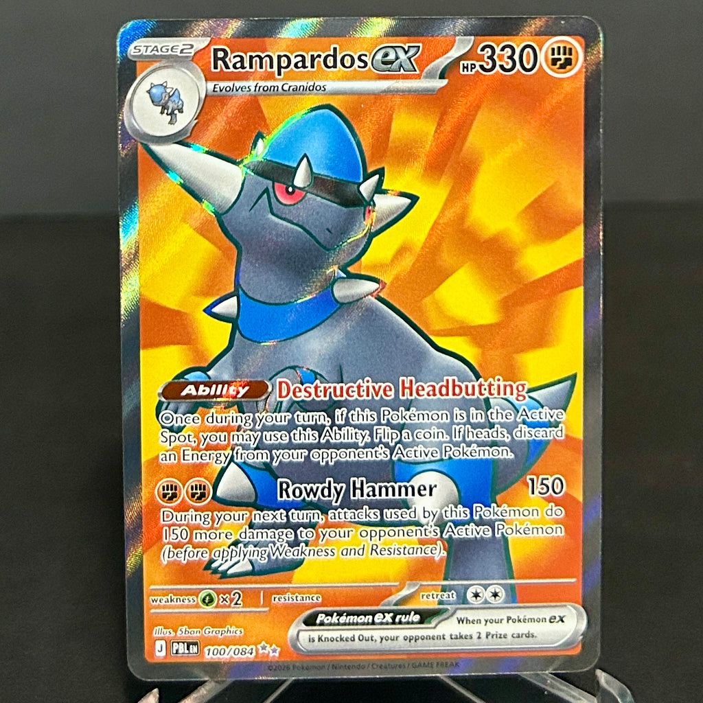 NM - Pokémon TCG - Rampardos EX 100/084 Full Art - Pitch Black (1)