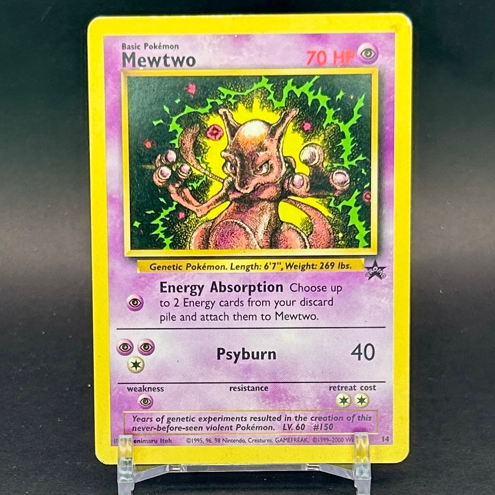 MP/HP - Pokémon TCG - Mewtwo #14 - Black Star Movie Promo - WOTC