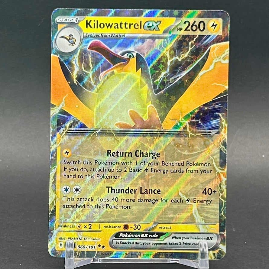 NM - Pokémon TCG - Kilowattrel EX 068/191 Double Rare Holo - Surging Sparks