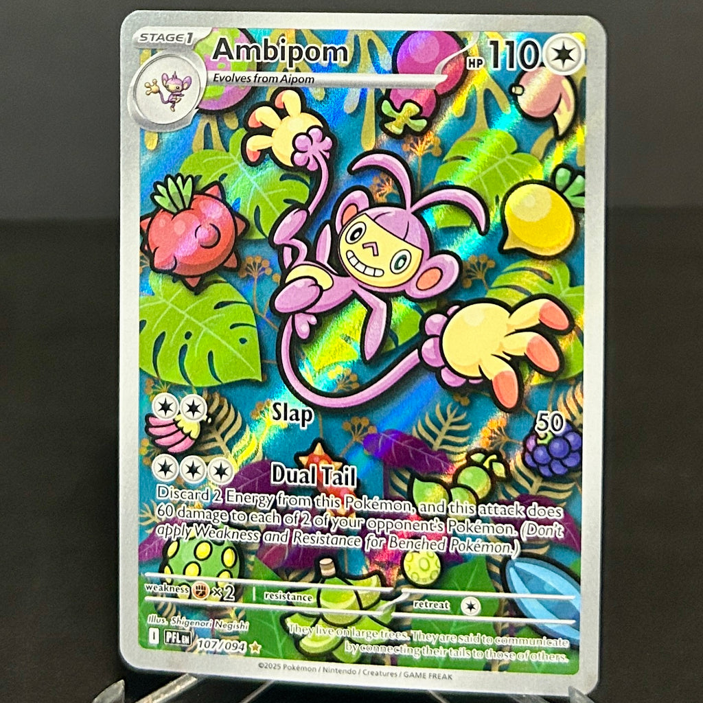 NM - Pokémon TCG - Ambipom 107/094 Illustration Rare - Phantasmal Flames (2)