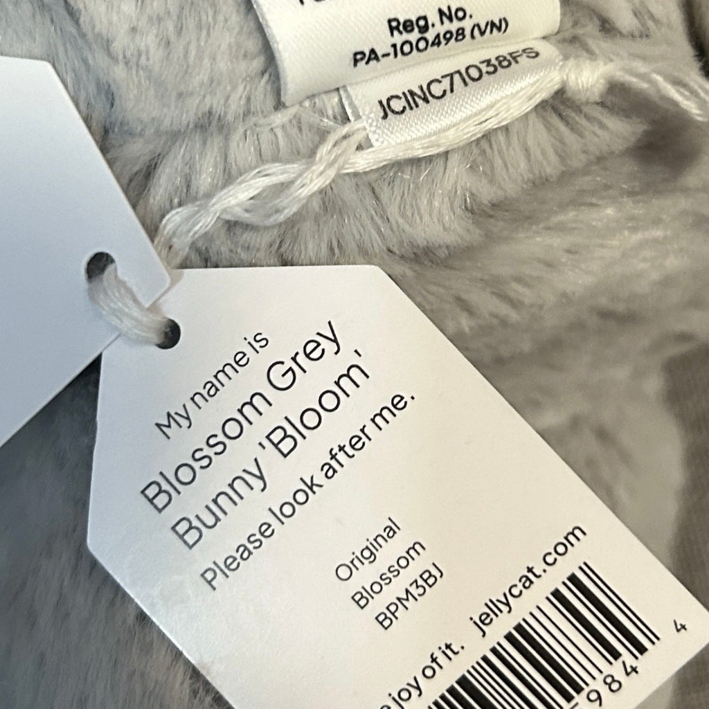 Jellycat Blossom Grey (Silver) Bunny Bloom - Medium