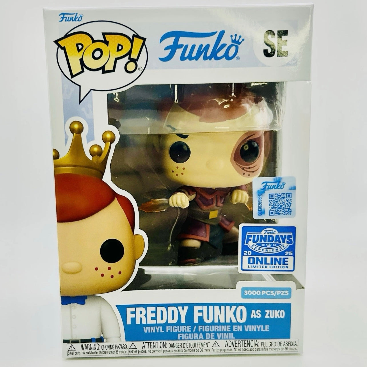 Funko Pop! Freddy Funko as Zuko SE - Avatar: The Last Airbender - Funko Fundays Online 2025 - LE 3000pcs