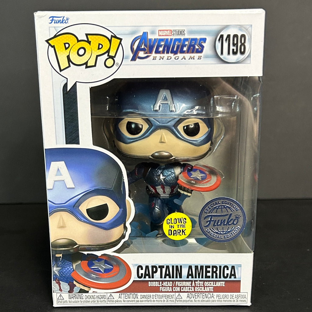 Funko Pop! Avengers: Endgame - Captain America #1198 Special Edition Glow in the Dark