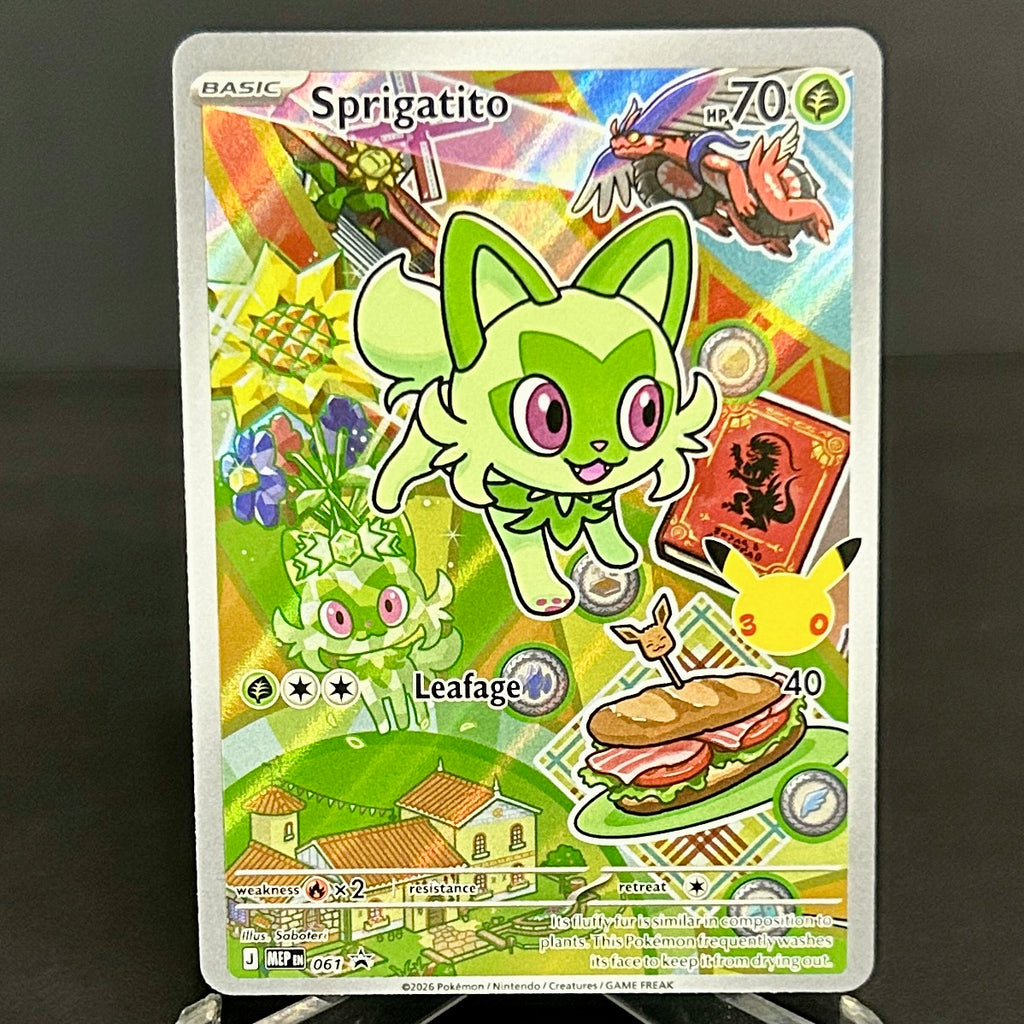 NM - Pokémon TCG - First Partners Set - Sprigatito 061, Fuecoco 062, Quaxly 063 - Mega Evolutions Promos - 30th Anniversary