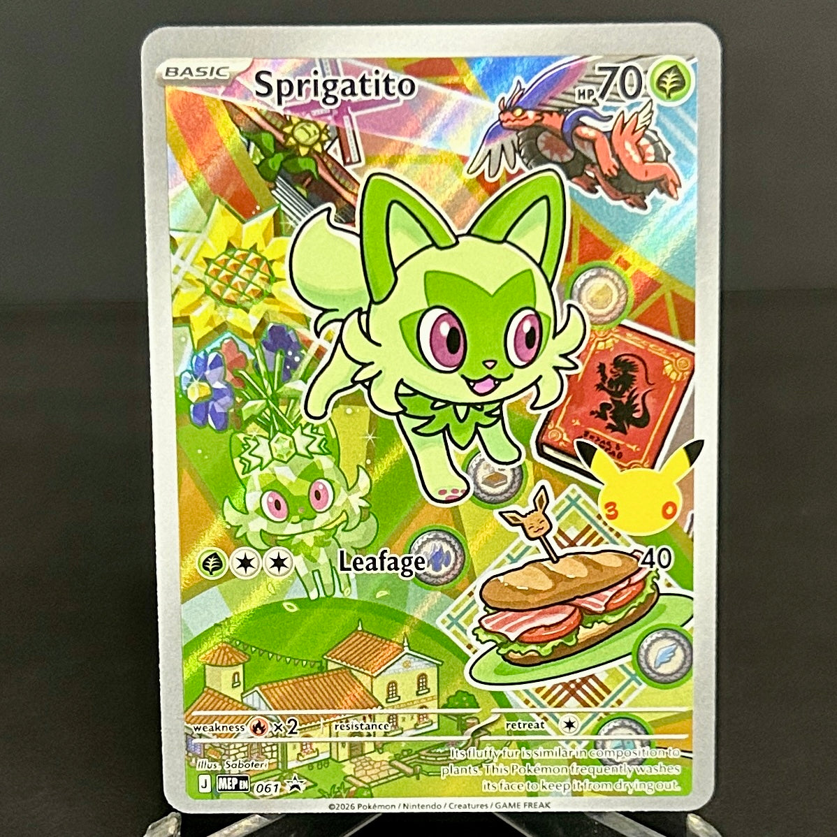 NM - Pokémon TCG - First Partners Set - Sprigatito 061, Fuecoco 062, Quaxly 063 - Mega Evolutions Promos - 30th Anniversary