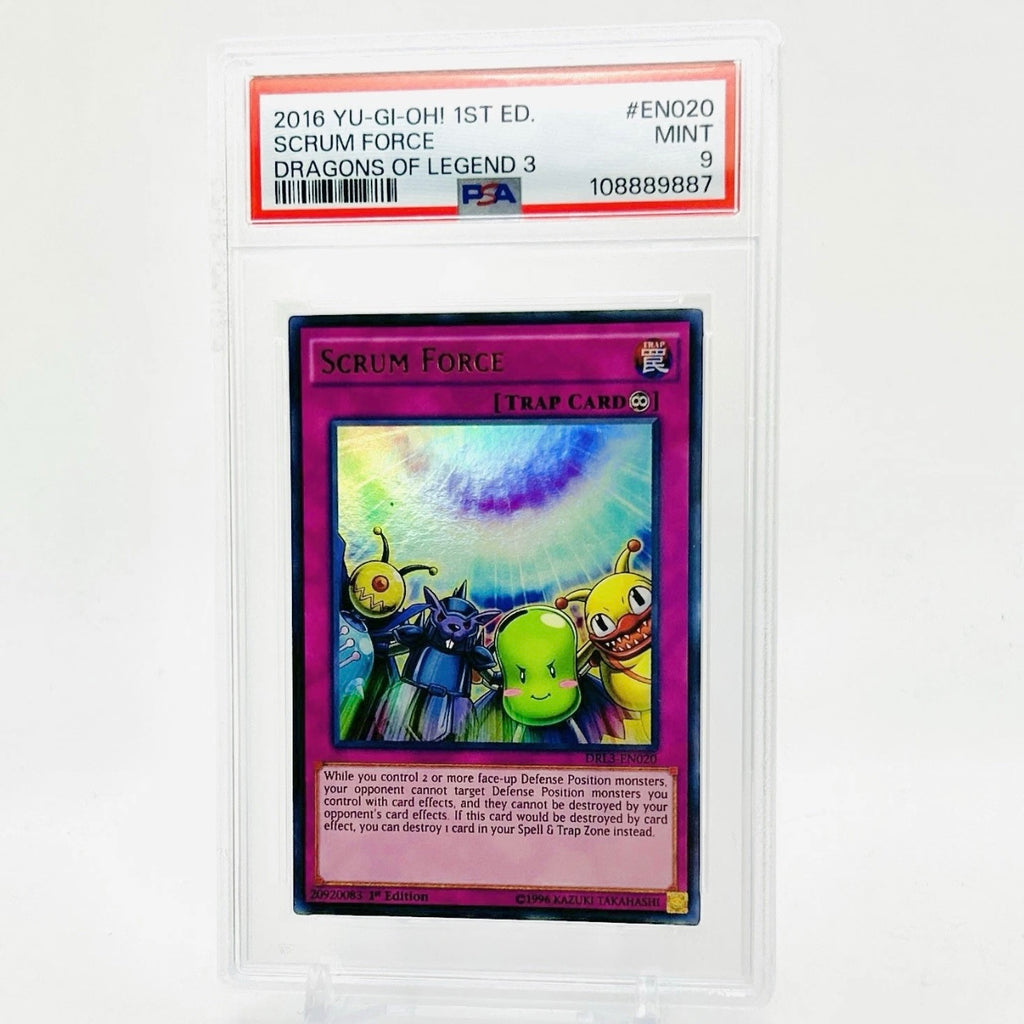 PSA 9 - Yu-Gi-Oh! Scrum Force 1st Edition Ultra Rare - DRL3-EN020 - POP 1 (All Grades)