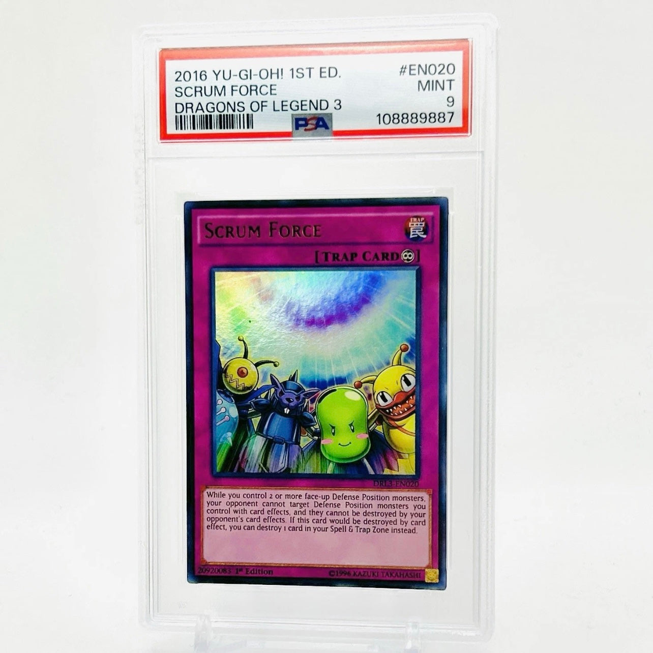 PSA 9 - Yu-Gi-Oh! Scrum Force 1st Edition Ultra Rare - DRL3-EN020 - POP 1 (All Grades)