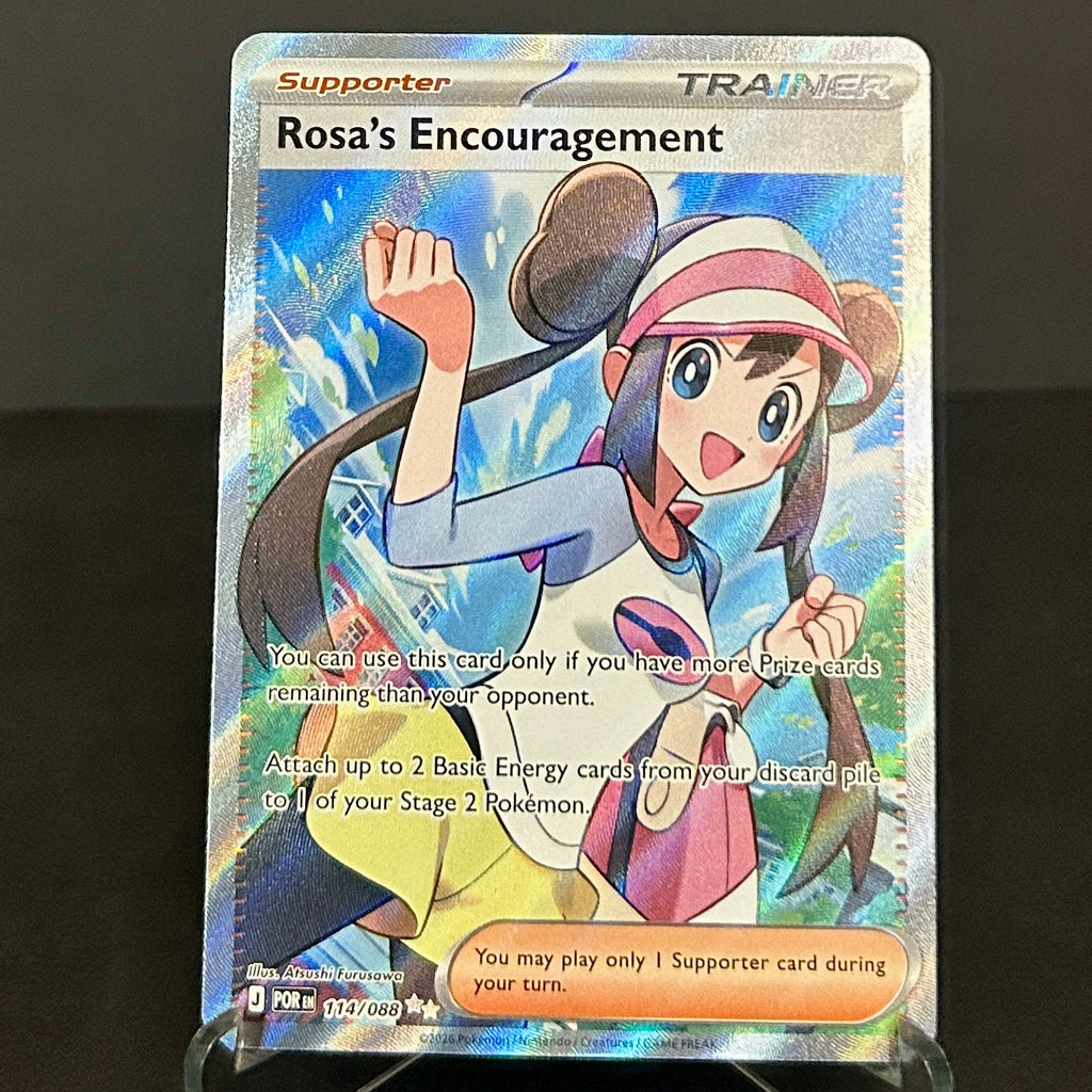 NM - Pokémon TCG - Rosa’s Encouragement 114/088 Full Art - Perfect Order
