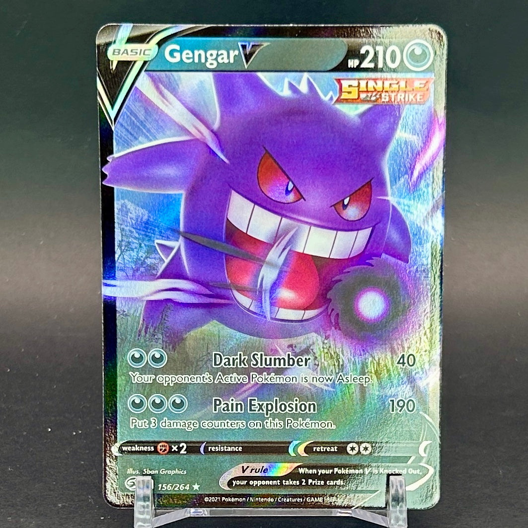 NM - Pokémon TCG - Gengar V 156/264 - Fusion Strike