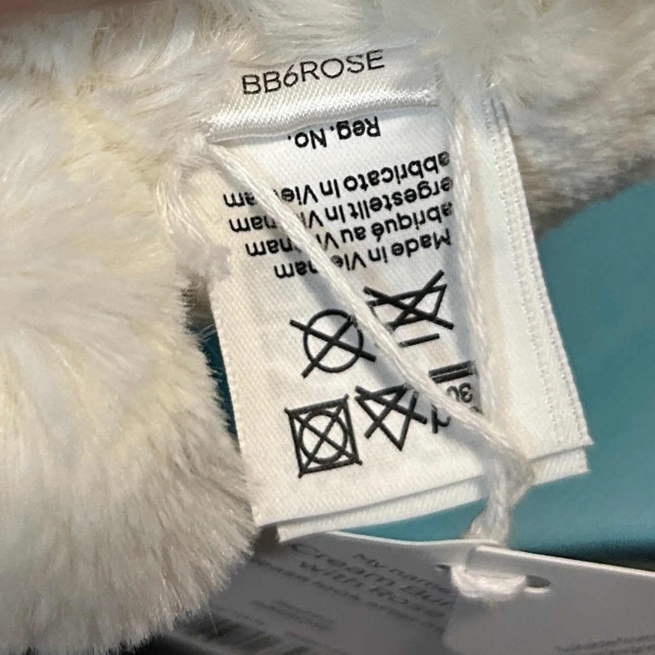 Jellycat Cream Bunny with Rose - Medium