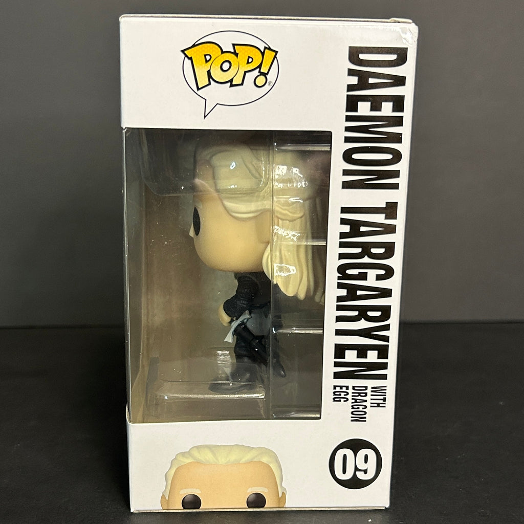 Funko Pop! House of the Dragon - Daemon Targaryen with Dragon Egg #09 (corner ding - see photos)