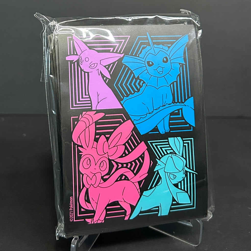 Pokémon TCG Evolving Skies ETB Espeon, Vaporeon, Sylveon, Glaceon Card Sleeves (65 Sleeve Pack)