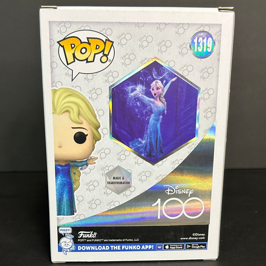 Funko Pop! Disney 100 Elsa #1319 Diamond Collection (Glitter) - Party City Exclusive