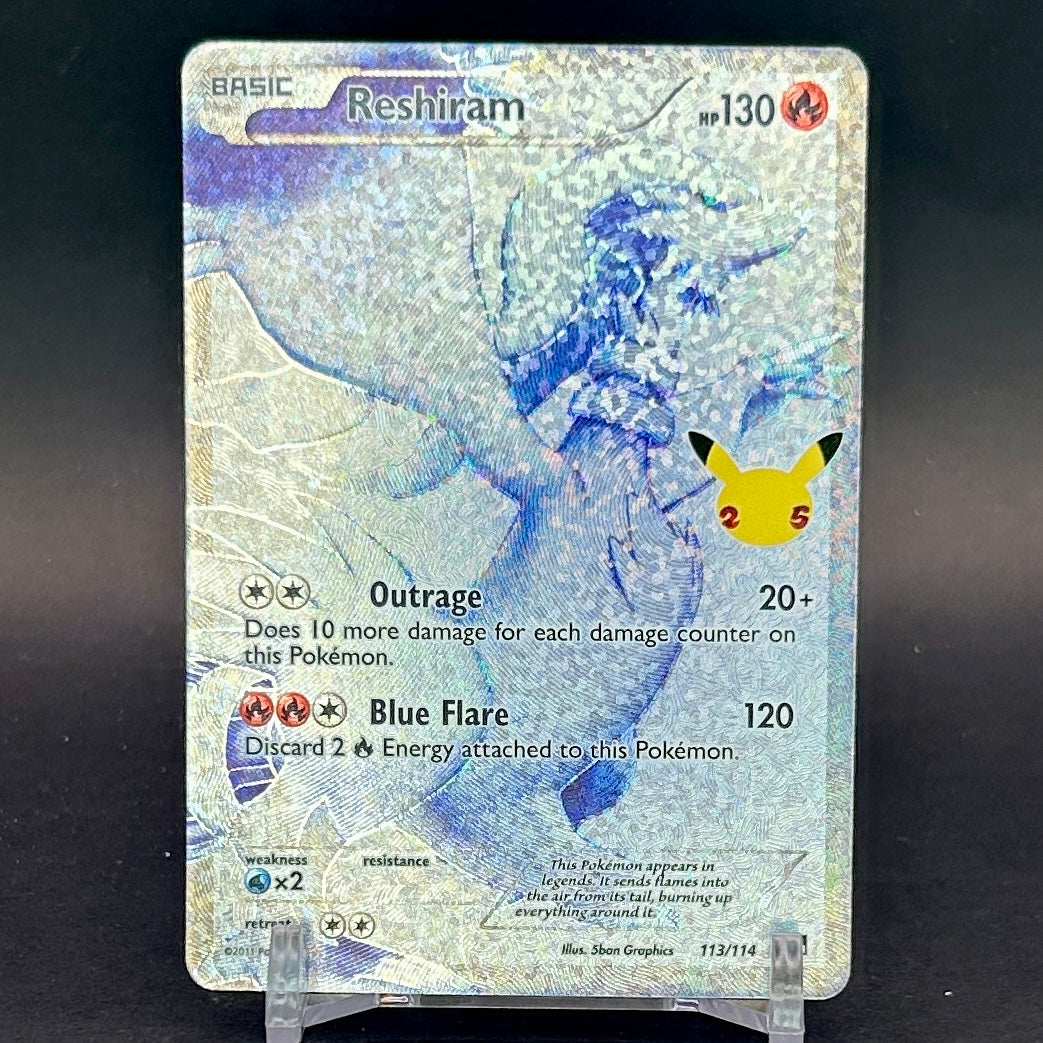 NM - Pokémon TCG - Reshiram Full Art Holo 113/114 - Celebrations
