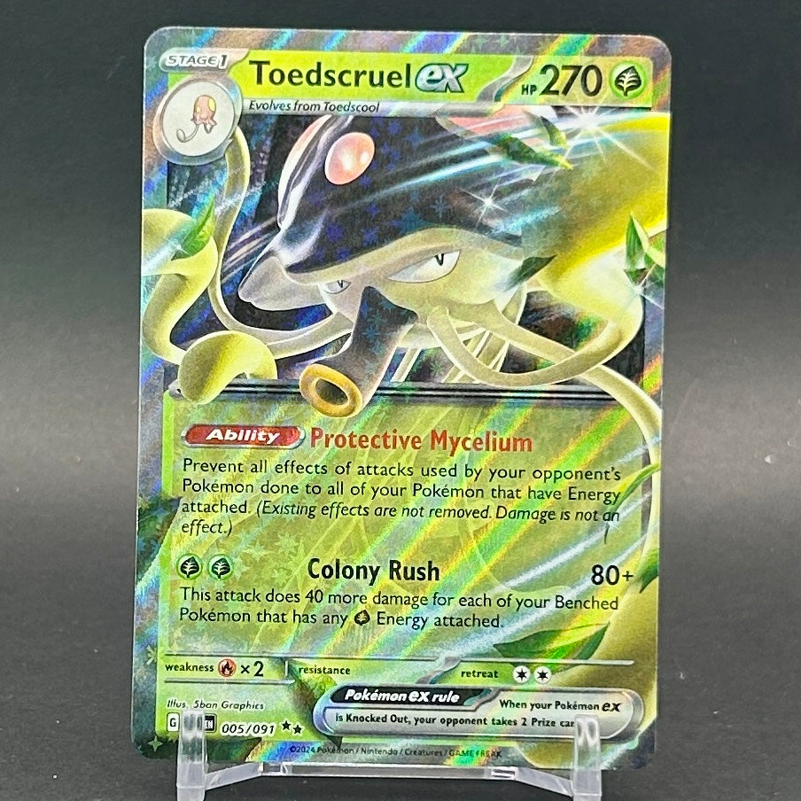 NM - Pokémon TCG - Toedscruel EX 005/091 Double Rare Holo - Paldean Fates