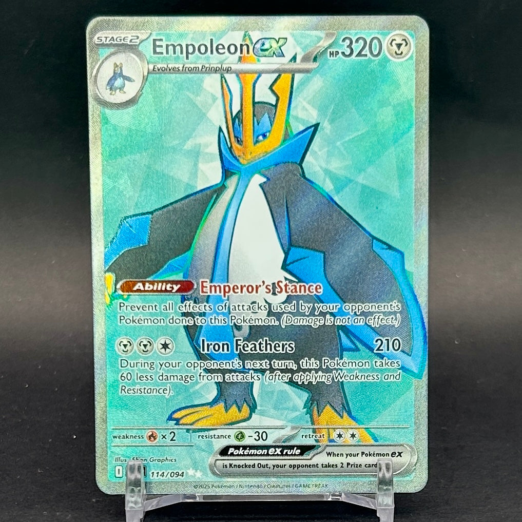 NM - Pokémon TCG - Empoleon EX 114/094 Full Art Ultra Rare - Phantasmal Flames