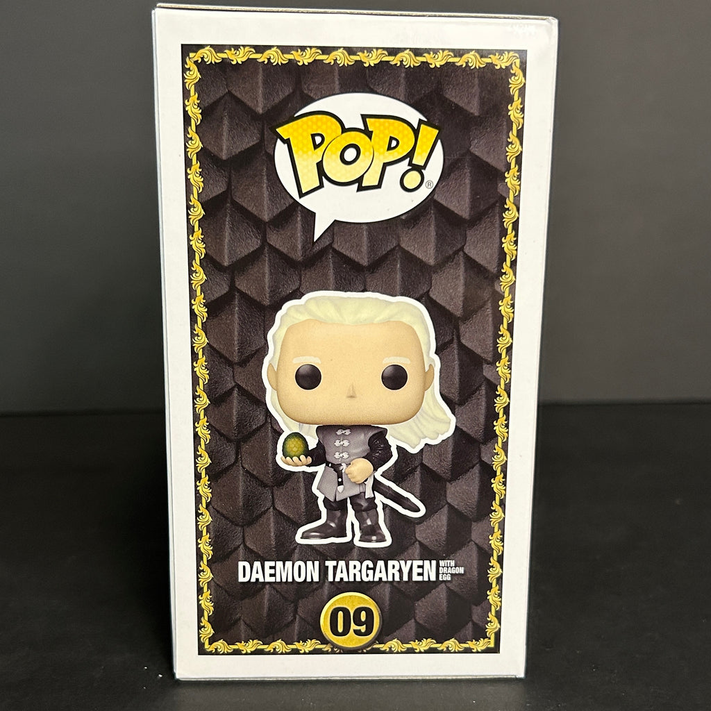 Funko Pop! House of the Dragon - Daemon Targaryen with Dragon Egg #09 (corner ding - see photos)