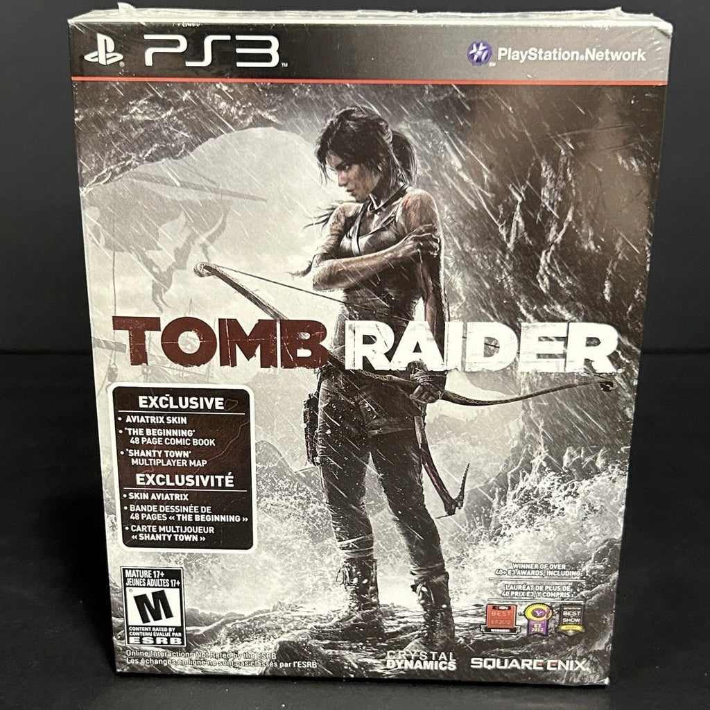 New Factory Sealed - PS3 Tomb Raider - Launch Edition (PlayStation 3, 2013) - Loose Wrap on Back