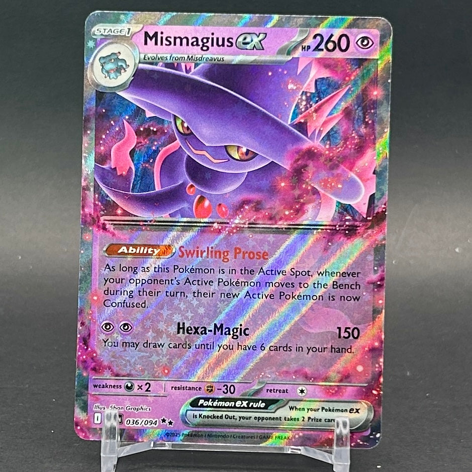 NM - Pokémon TCG - Mismagius EX 036/094 Double Rare Holo - Phantasmal Flames