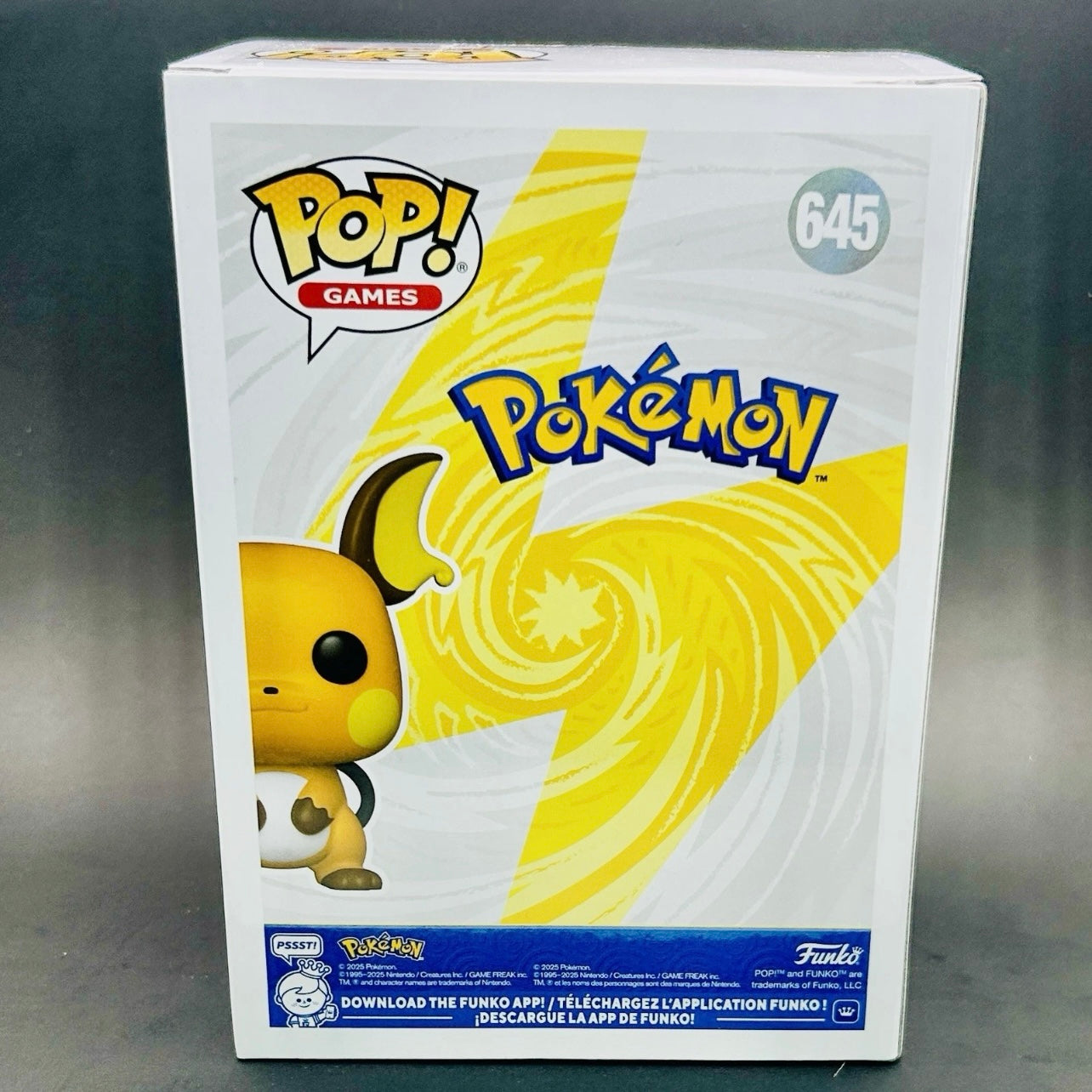 Funko Pop! Games: Pokémon - Raichu #645 Pearlescent - Pokémon Center Exclusive
