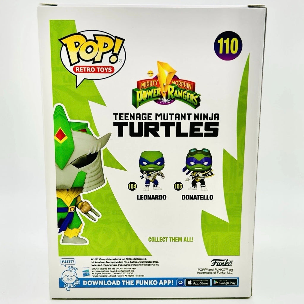 Funko Pop! Retro Toys: Teenage Mutant Ninja Turtles / Power Rangers: Shredder #110 - 2022 Funkon Limited Edition (Slight Box Damage)