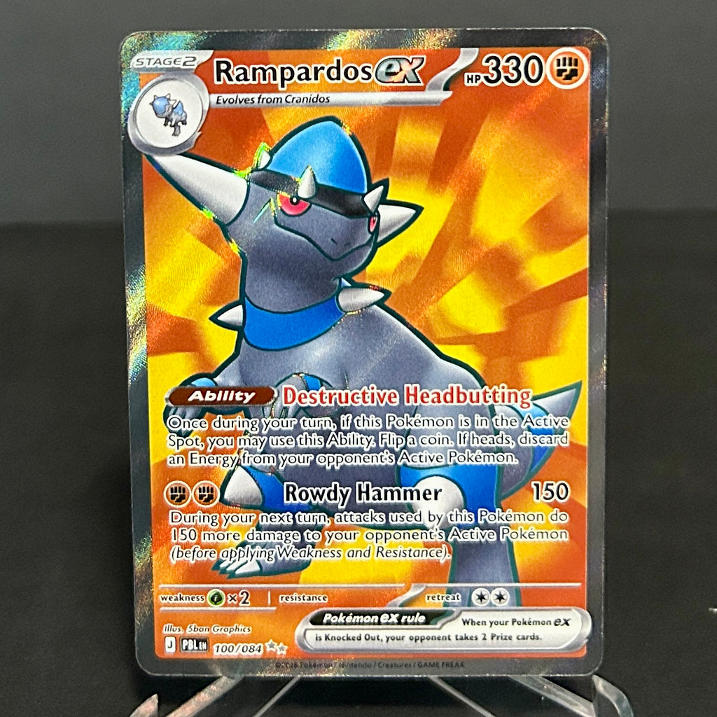 NM - Pokémon TCG - Rampardos EX 100/084 Full Art - Pitch Black (2)
