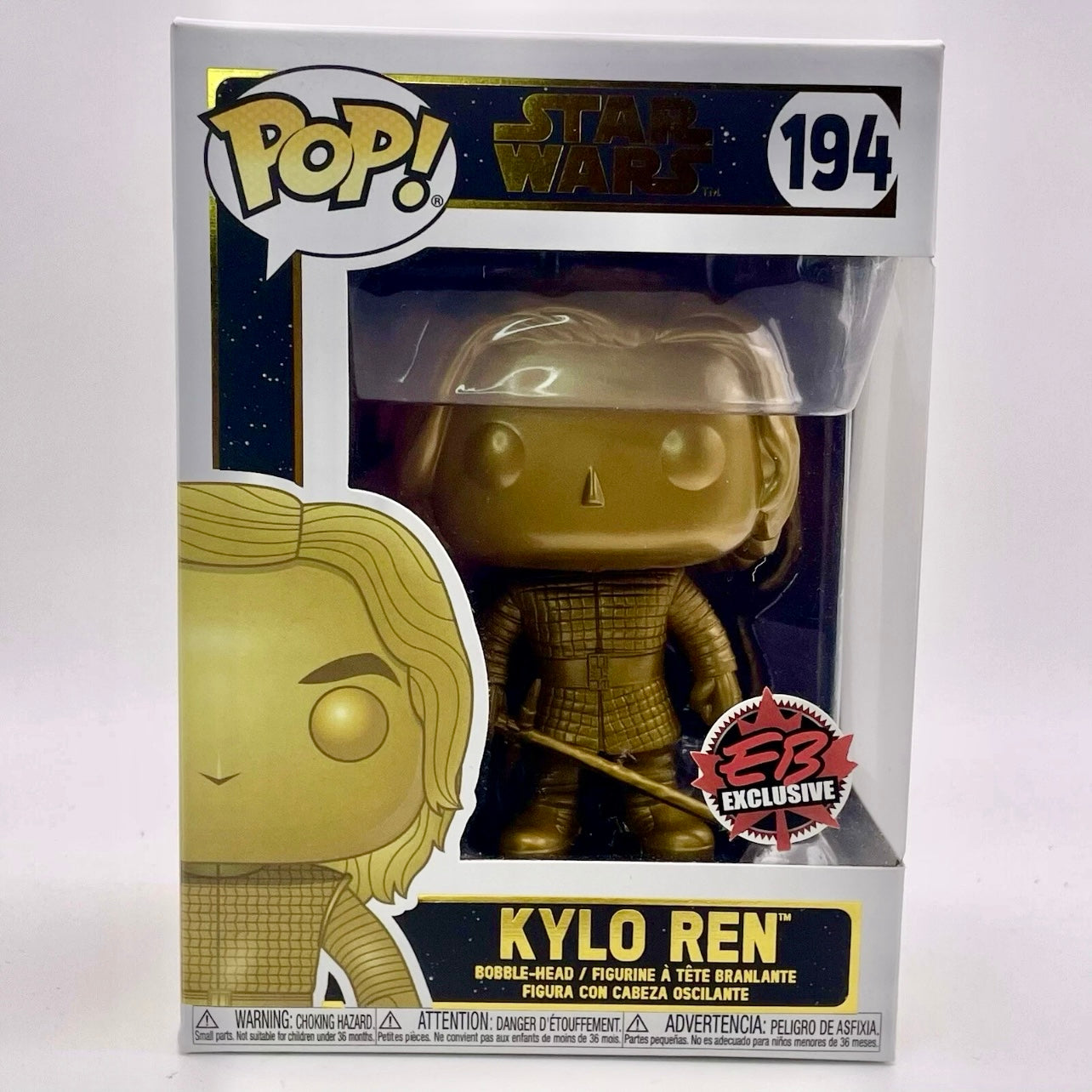 Funko Pop! Star Wars - Kylo Ren #194 - Gold (EB Games Exclusive)