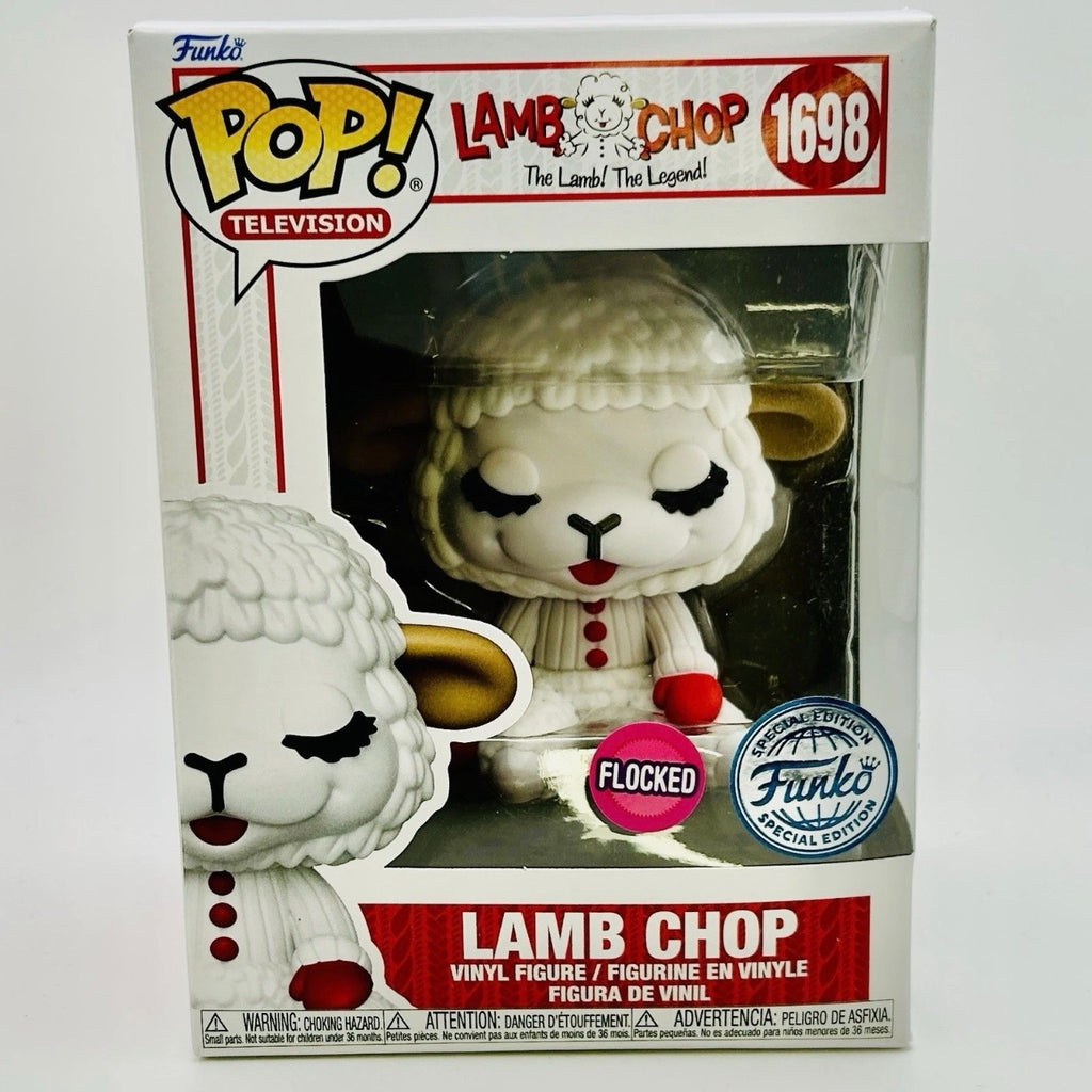 Funko Pop! Television: Lamb Chop Flocked #1698 Funko Shop Exclusive