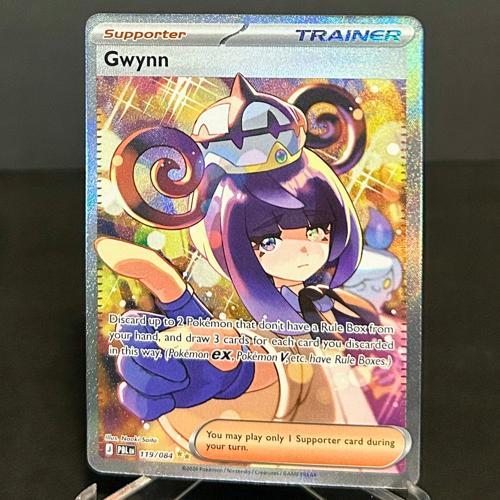 NM - Pokémon TCG - Gwynn 119/084 SIR Special Illustration Rare - Pitch Black